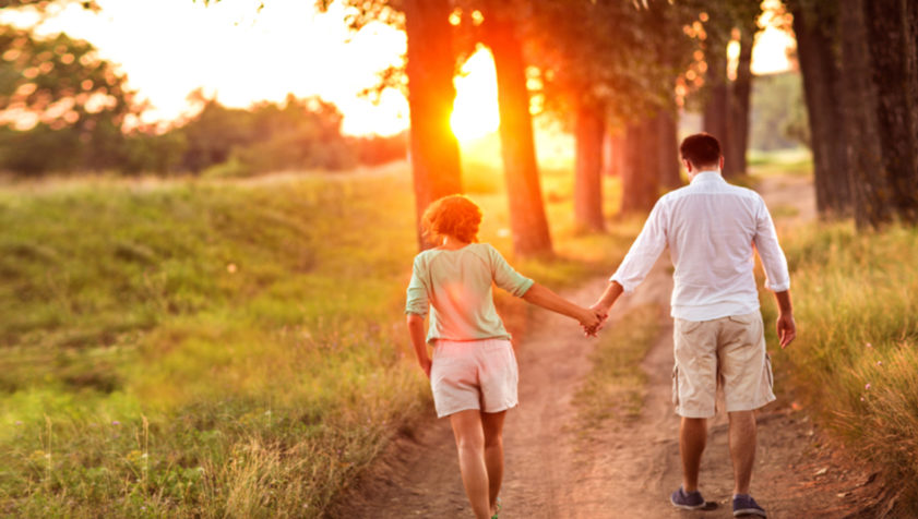 a couple in the sun