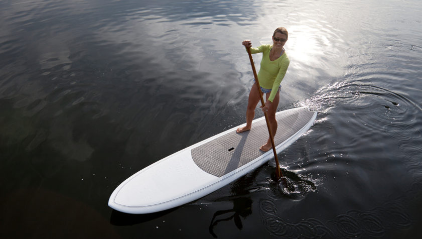 woman on paddle board