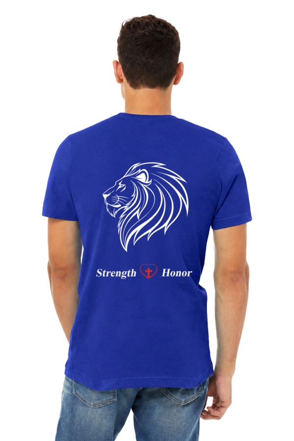Men's Strength + Honor Lion T-Shirt - Image 4